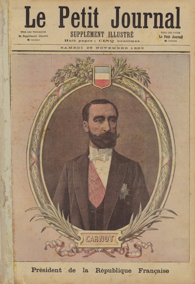 Marie Francois Sadi Carnot, president van de Franse Republiek door French School